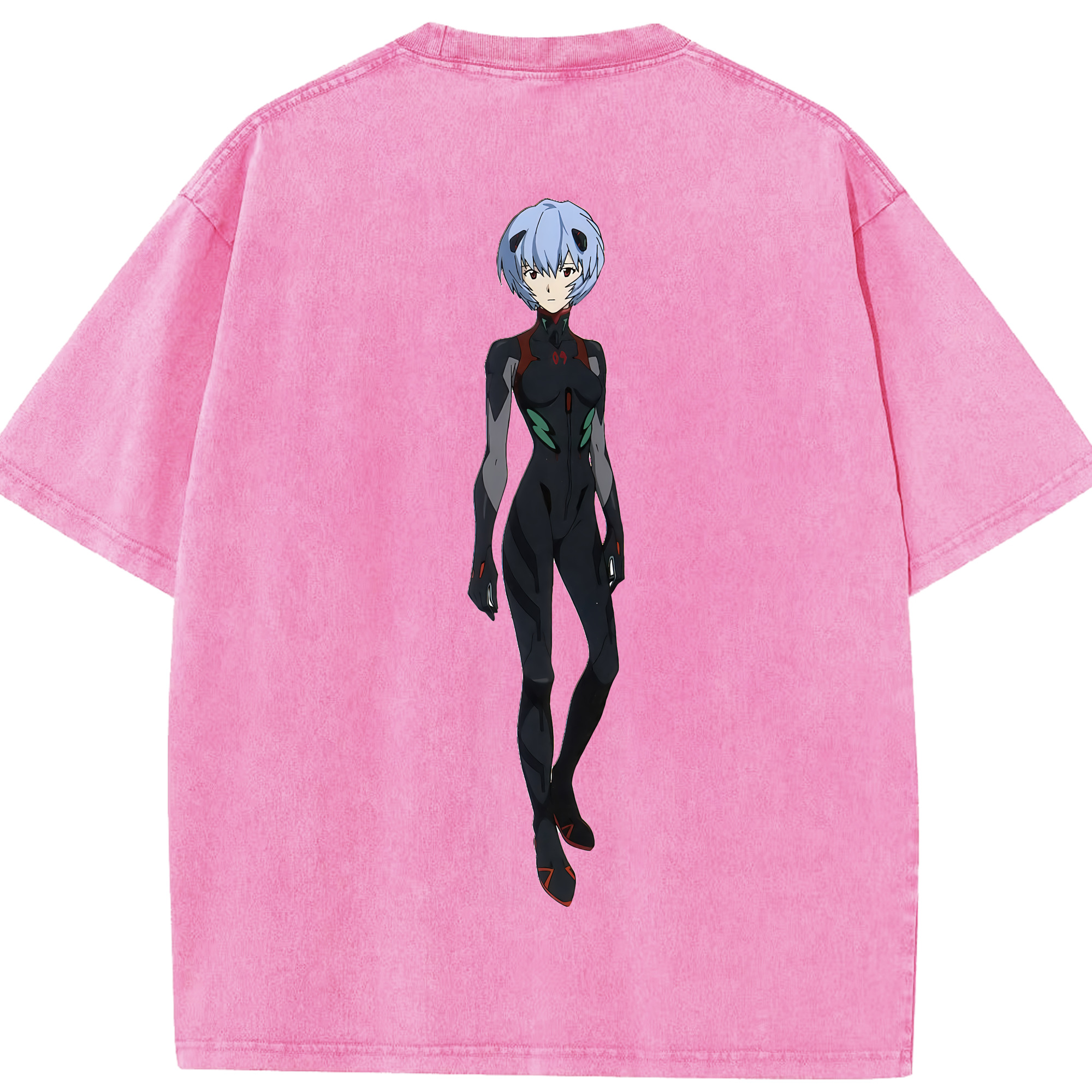 （画像用） EVA 新世紀エヴァンゲリオン 綿100% ヴィンテージ風 半袖Tシャツ（背面プリント）